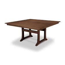 The leader in all things outdoor now offers the ultimate in relaxation: Trex Outdoor Furnituretrex Outdoor Furniture Tables Square Outdoor Dining Table 59 38 In W X 59 5 In L With Umbrella Hole Txpl85 T1l1th Dailymail