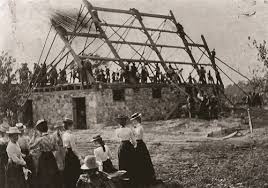 Image result for barn raising