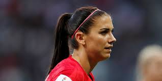 Alex morgan equaled michelle akers' record of scoring five goals in a single world cup match, while four of her teammates scored their first world cup goals in their debut at the tournament. World Cup Star Alex Morgan Explains Why She Wears A Pink Headband