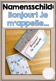 Namensschild Je M Appelle Instructions En Classe Classroom Language Unterrichtsmaterial Im Fach Franzosisch In 2020 Namensschilder Unterrichtsmaterial Franzosisch Stunde