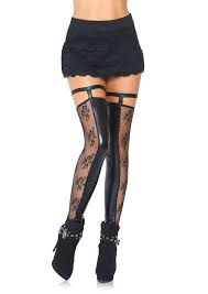 Wet Look Footless Thigh Highs Legavenue Com Thigh High Tights Thigh Highs Thigh High Stockings