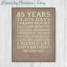 85th Birthday Ideas For Grandma 85th Birthday Gift Sign Print Personalized By Printsbychristine 85th Birthday Gifts Birthday Gifts Sign 85th Birthday