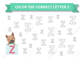 How accents change the sound of letters; Printable Game Worksheet For Kids Exercise About Letter Reversals Color The Correct Letter Z French Bulldog Page A4 Vector Royalty Free Cliparts Vectors And Stock Illustration Image 164903027