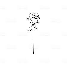 Vector Red Rose Illustration Disegni Tatuaggio Piccoli Idee Per Tatuaggi Illustrazione Rosa