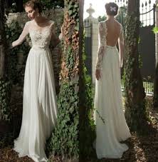 Bezaubernde brautkleider im vintage stil! Neu Spitze Chiffon Langarm Hochzeitskleid Brautkleid Abendkleid 32 34 36 38 Hochzeitskleid Braut Hochzeitskleider Vintage