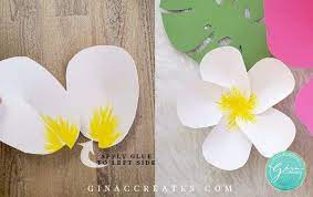 Hawaiian Paper Flower Template Svg Paper Flower Template Flower Template Paper Flowers