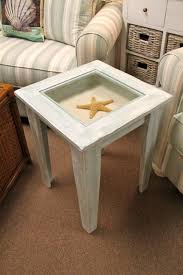 Shadow Box End Table For Your Beach House Keepsakes Shadow Box Table Beach House Furniture Diy Table