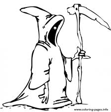 Free coloring sheets to print and download. Kids Halloween Grim Reaper S To Printd276 Coloring Pages Printable