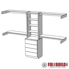 Building a simple piece of furniture to organize all of your clothes can also be very cheap, especially if you use cheaper materials such as plywood. Diy Closet Organizer With Shelves And Drawers Fixthisbuildthat