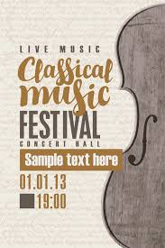Classical music poster graphic art lessons event poster illustrations and posters music poster music poster design classical music musica. Classical Music Retro Concert Poster Template 12 Free Download