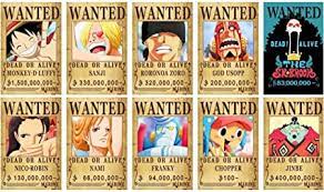 Lastly, a pvc luffy keychain would. Amazon Com Bluefun Anime One Piece Pirates Wanted Posters Style New Big Size 10pcs Set Toys Games
