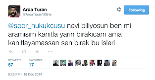 17 hours ago · ap / aug 19, 2021, 15:42 ist. Tribun Dergi A Twitter Arda Turan Ozan Tufan Icin Arda Aracilik Ediyor Diyen Kisiye Twitterdan Cevap Verdi Http T Co 6yi01wsjhr