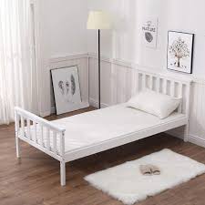Beds side tables wardrobes dressers. Henbo Single Bed Frame 3ft Pine Wooden Single Bed Base Bedroom Furniture For Adults Kids Teenagers White 3ft Buy Online In South Africa At Desertcart Co Za Productid 190627611