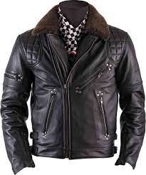 Pin On Leather Jacket Men
