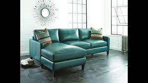 Teal Leather Sectional Sofa Youtube Modway imperial bonded leather sofa in blue.
