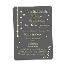 Amazon Com Twinkle Little Star Baby Shower Invitations Gender Neutral Invites Gray Grey Yellow Unisex New Plan Rescheduled Event Party Shower Save The Date Postponed Customized Printed Cards 12 Count Baby