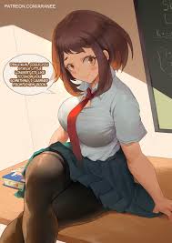 my hero academia, ochako uraraka, uraraka ochako, araneesama, big breasts -  R34 Vault