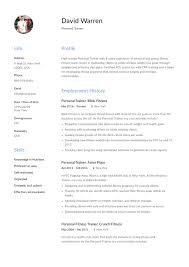 Cv personal profile power words. Personal Trainer Resume Guide 12 Resume Examples Pdf 2020