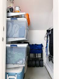 Doing so will make identification and retrieval simpler. How To Maximize Space Organize An Under Stairs Closet Simply Organized