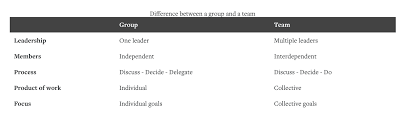 Group Vs Team Differences Comparison Transformation