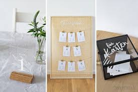 Deko aus papier mit dschungelthema. Diy Deko Ideen Zur Hochzeit Mit Ikea Sitzordnung Tisch Nummern Briefe Box Dreieckchen