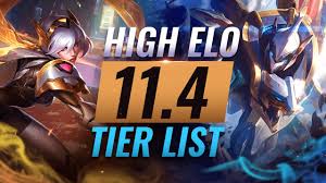 League of legends' gameplay design director, mark scruffy yetter has previewed league of legends patch 11.4. High Elo Best Champions Tier List League Of Legends Patch 11 4 Youtube