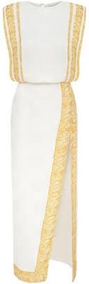 White and gold short dress. White Dress With Gold Trim Shop The World S Largest Collection Of Fashion Shopstyle