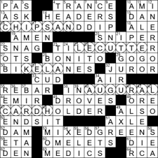 La Times Crossword 7 May 20 Thursday Laxcrossword Com
