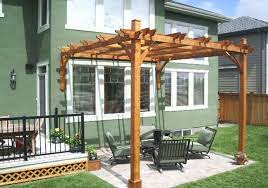 The house and from building up moisture. Pergola Attached To House Cedar Wood 12x12 Outdoor Living Today