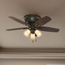 At the cost of repeating ourselves, the hugger breeze 44'' ceiling fan is made for small rooms where the space to aerate isn't bigger than 100 square feet. Hunter 51091 New Bronze 42 Hugger Ceiling Fan 5 Reversible Blades And Led Light Kit Included Faucet Com