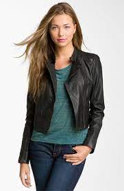 Rubbish Crop Leather Biker Jacket Juniors Nordstrom