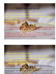 Check spelling or type a new query. Talak Idah Dan Rujuk 1