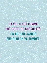 La Vie C Est Comme Une Boite De Chocolats Boite Chocolat Citation Chocolat Boite