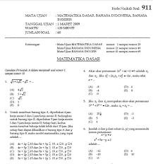Perhatikan gambar garis bilangan di bawah ini ! Soal Soal Matematika Simak Ui Matematikaict S Blog