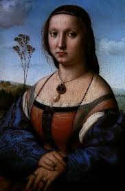 Raphael (Raffaello Sanzio Da Urbino) - Portrait of Maddalena Doni ...