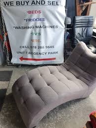 Used chaise lounge for sale. Stylish Grey Chaise Lounge Vuyani Furniture Transport Sales