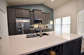 Crystal Nevada Quartz Countertops Midtown Grey Cabinets Quality Kitchen Cabinets Kitchen Cabinets Cabinets And Countertops