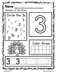 Pre K Number Of The Week Kindergarten Math Worksheets Pre Kindergarten Math Kindergarten Math Numbers