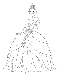 description => fabriquez et créez un monde magique et féérique par le biais du thème des princesses! Coloriage Princesse Disney Tiana A Imprimer Et Colorier