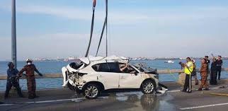 We ___ on our way home yesterday. Crashed Suv Its Driver Found Our Deepest Condolences To The Family