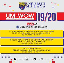 Pihak seketeriat merakamkan setinggi penghargaan kepada timbalan naib canselor atas sumbangan yang diberikan sebanyak rm3000 untuk projek kajian luar di sabah. O Xrhsths Universiti Malaya Sto Twitter Jangan Lupa Untuk Saksikan Sesi Bersama Timbalan Naib Canselor Hal Ehwal Pelajar Sempena Um Wow Minggu Haluansiswa Sesi 2019 2020 Secara Langsung Di Facebook Kami Pada Jam