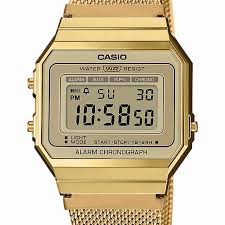 Orologi senza tempo che hanno conquistato il cuore delle persone. Orologio Unisex Casio Vintage Oro Giallo Maglia Milano Gioielli Rossetti