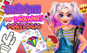Dress up harley quinn : Harley Quinn My Drawing Portfolio Girls Games Games Xl Com