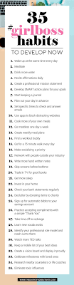 35 Girlboss Habits To Develop Now Self Improvement Successful Women Motivation