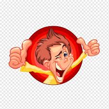 With one click use it easily. Brown Haired Man Cartoon Euclidean Thumb Funny Smile Child Food Painted Png Pngwing