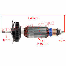 Black And Decker Angle Grinder Armature Armature Rotor Ac220 240v Genuine Parts For Dewalt N262659 401702 10 Dw803 100 Dw810 Dw811 Black Decker 6288 Angle Grinder Armature Rotor Rotor Armatureangle Grinder Rotor Aliexpress