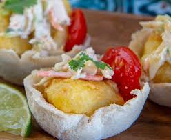 Most types of fish can be thrown into a taco, but each kind works best with a different set of toppings. Mini Fish Taco Bowls Martin S Famous Potato Rolls And Bread