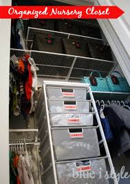 How To Organize A Nursery Closet Blue I Style
