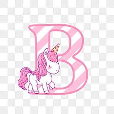 Buy initial b unicorn alphabet letter for girls women teenager popsockets popgrip: Unicorn Letter Png Images Vector And Psd Files Free Download On Pngtree