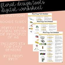 My free wedding budget worksheet provides a comprehensive listing of the items you may want. Floral Design Tools Worksheets Teaching Resources Tpt